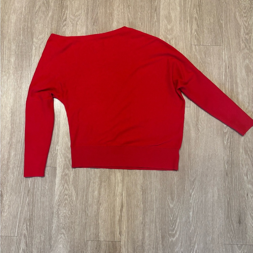 Express Off-the-Shoulder Red Sweater